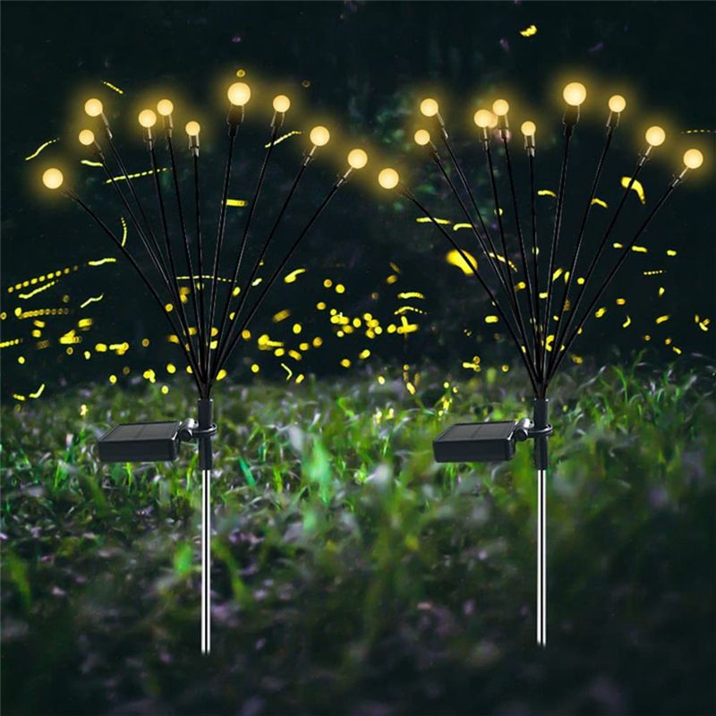 2PCS 10 Head Solar Powered Lights