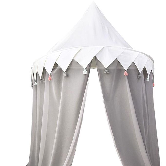 Bed Canopy With Chiffon Curtain, Kids Bedroom Decor Reading Nook 43''