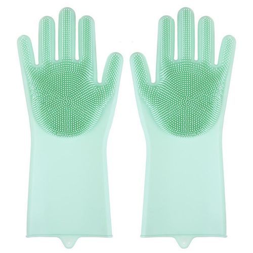 Household Antifreeze Hands Convenient Dishwashing Cleaning Silicone Sponge Washing Kitchen Cleaning Silicone Gloves