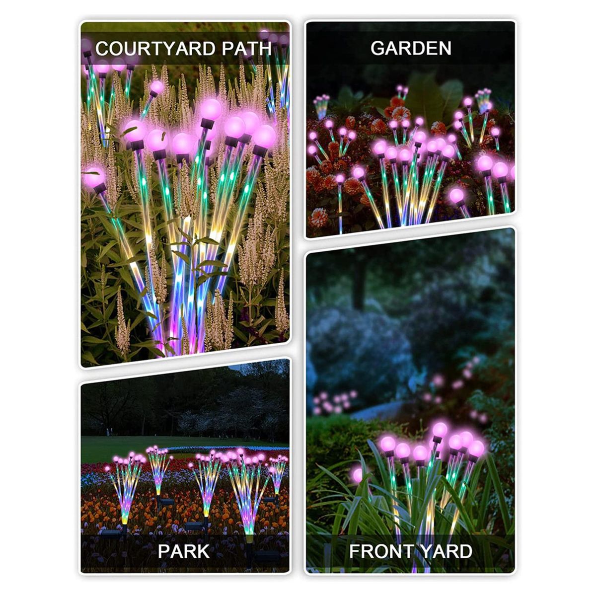 Lawn Lamp Firefly Light Outdoor Landscape Decor Multicolor
