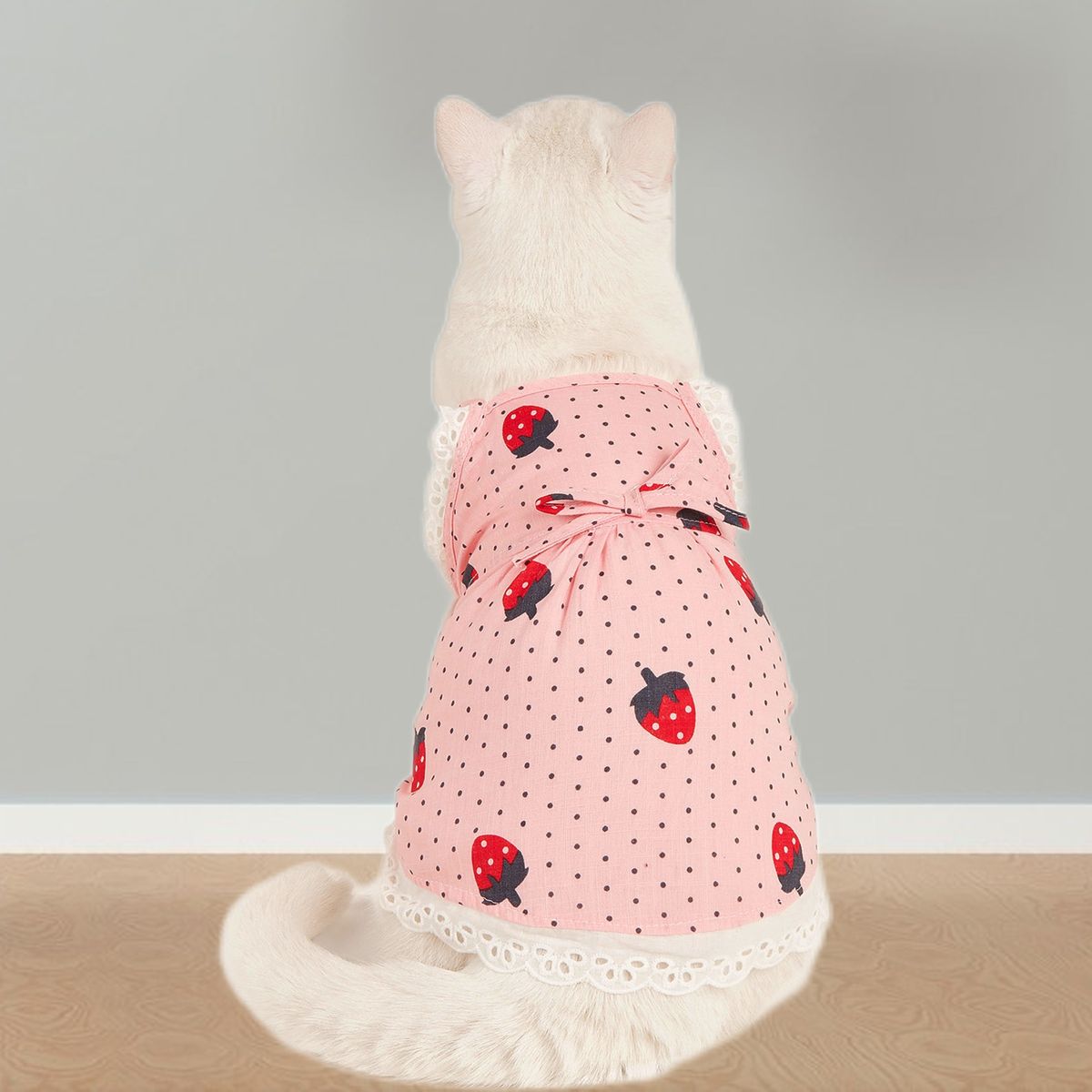 Pet Skirt Summer Small Dog Princess Cosplay Costume Pink