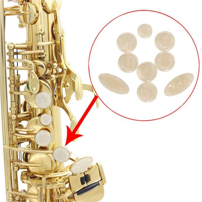 SLADE 9 Pack White Shell Saxophone White Shell Buttons Applicable Mid-Middle Tone Pedestal Saxophone