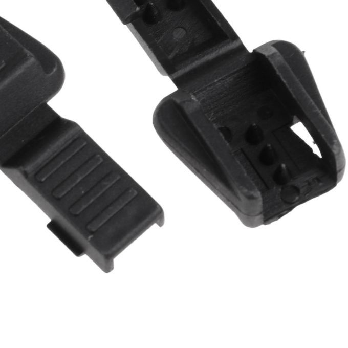 10 PCS Zipper Puller Cord Lock Ends Fasteners Stoppers Zip Black