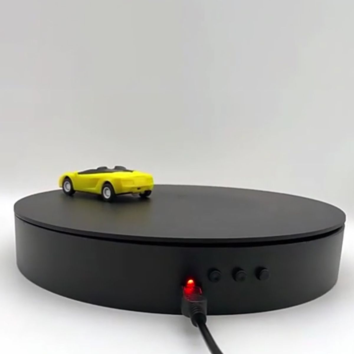 Rotating Display Holder Electric Rotating Turntable Jewelry Holder Black
