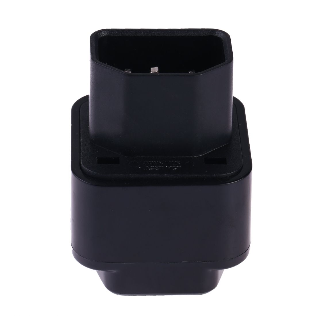 Portable Universal Socket To C14 Male Plug UPS PDU APC Computer Server Power Adapter Travel Charger (Black)