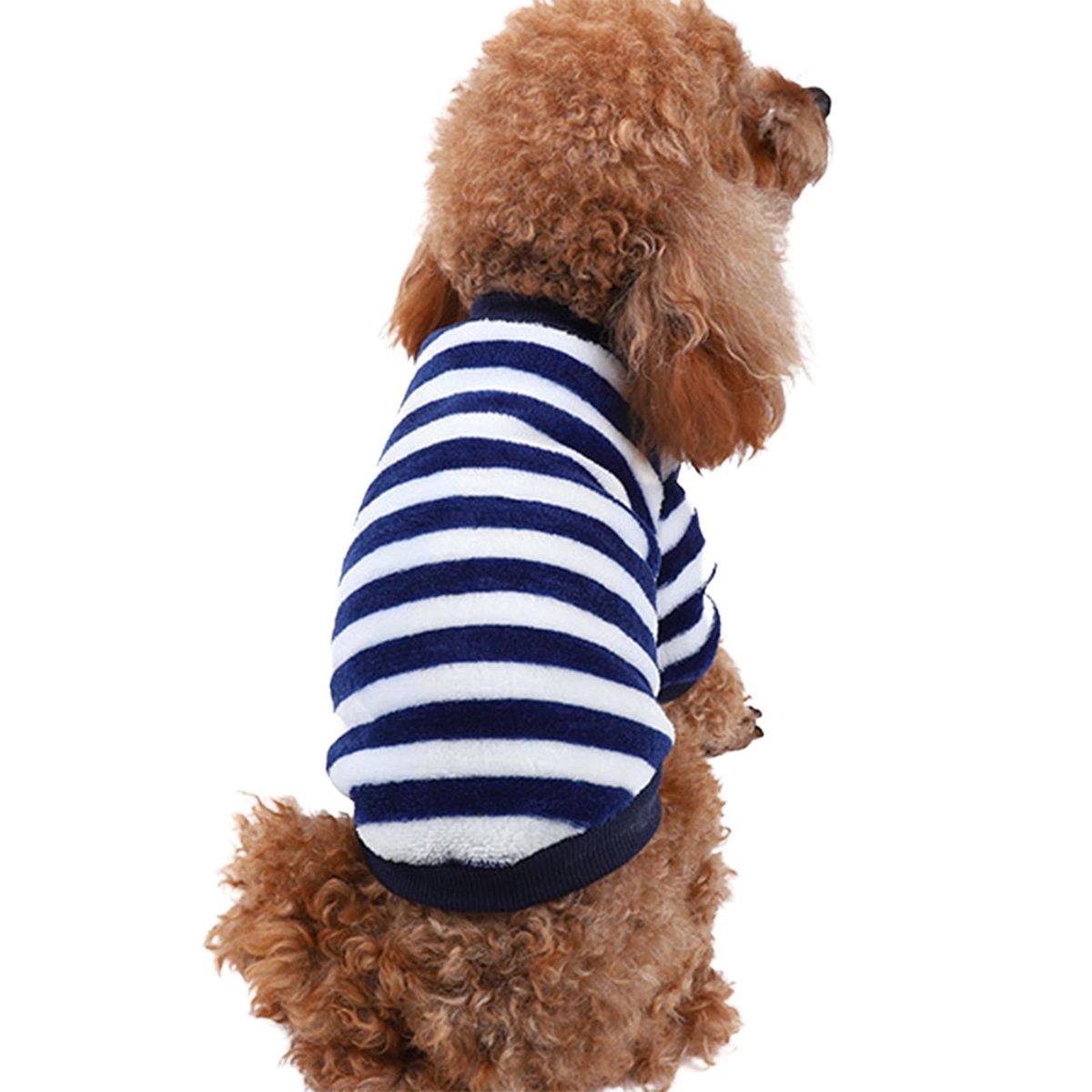 Dog Pullover No Shedding Pet Small Vest Navy Blue