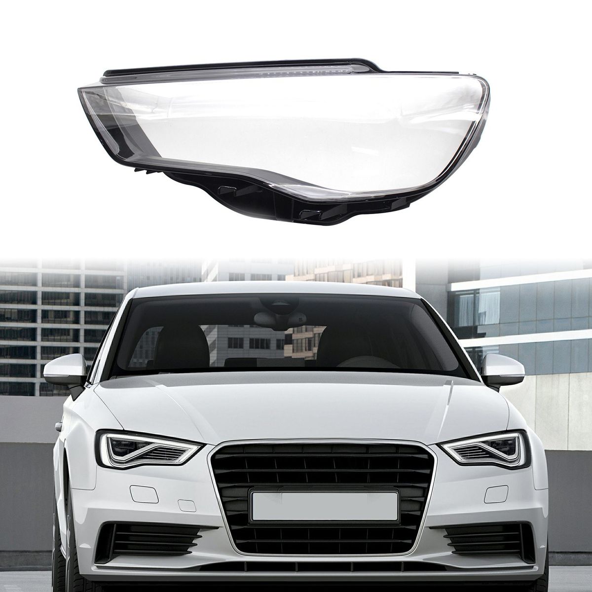 1PCS Car Front Headlight Clear Lens Cover Left Plastic