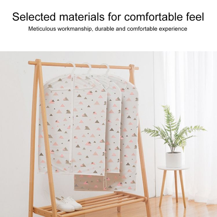 Thicken Solid PEVA Clothing Dust Cover Suit Coat Waterproof Protector Storage Bag With Zipper 60x130cm
