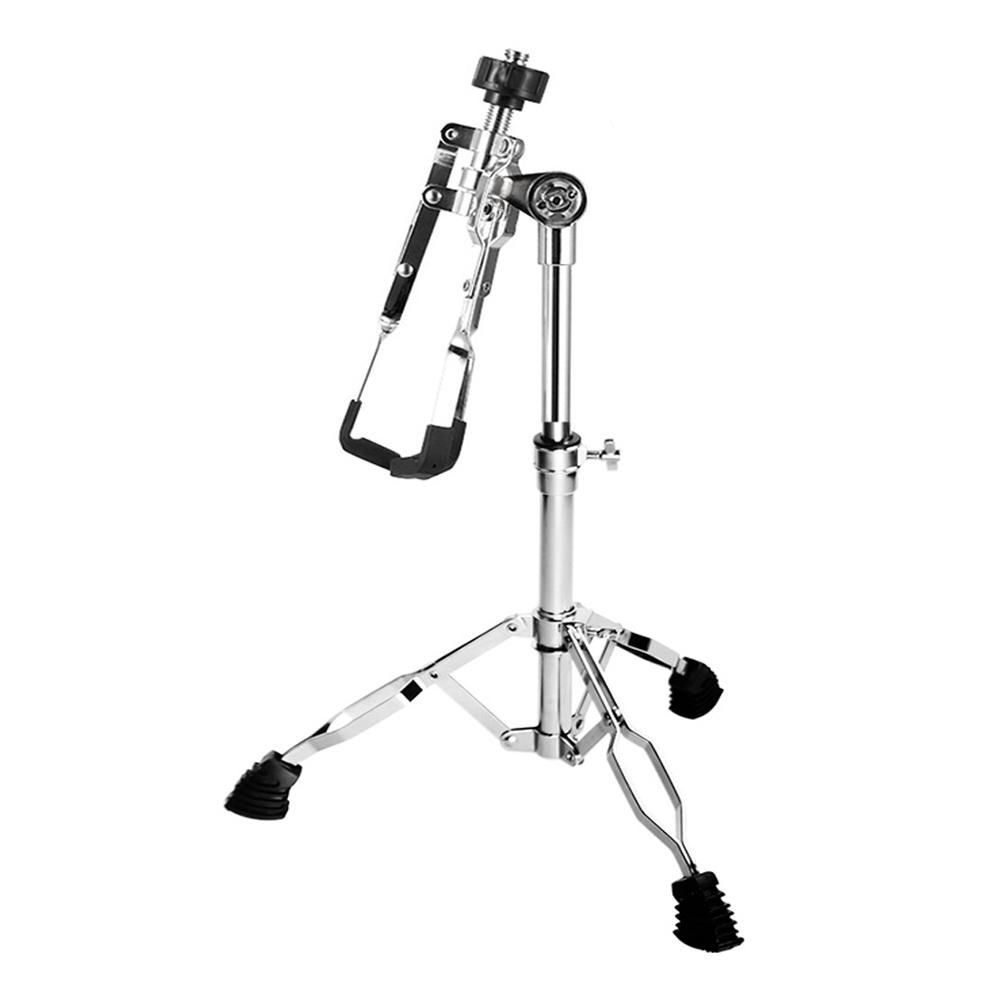 12-inch Stainless Steel Drum Tripod Stand 19.7inch-29.5inch Height Adjustable for Dumb Drum Snare Drum Drum Set Supporting