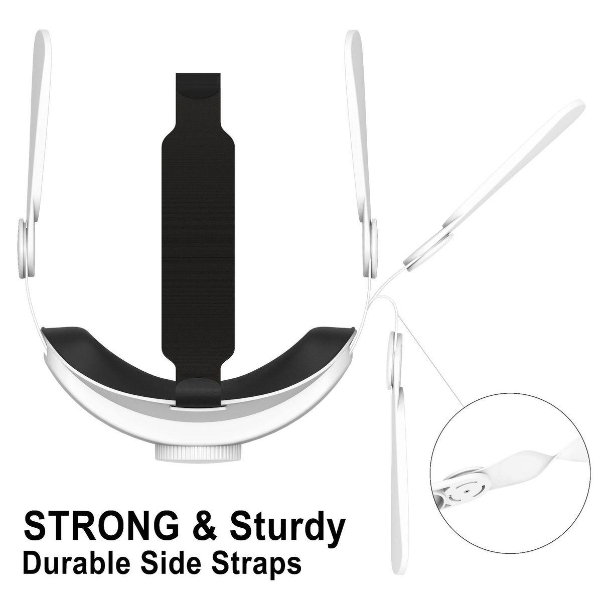 For Oculus Quest 2 VR Headset Elite S Adjustable Increase Supporting Virtual Rety Halo S For Meta Quest 2 Accessories S