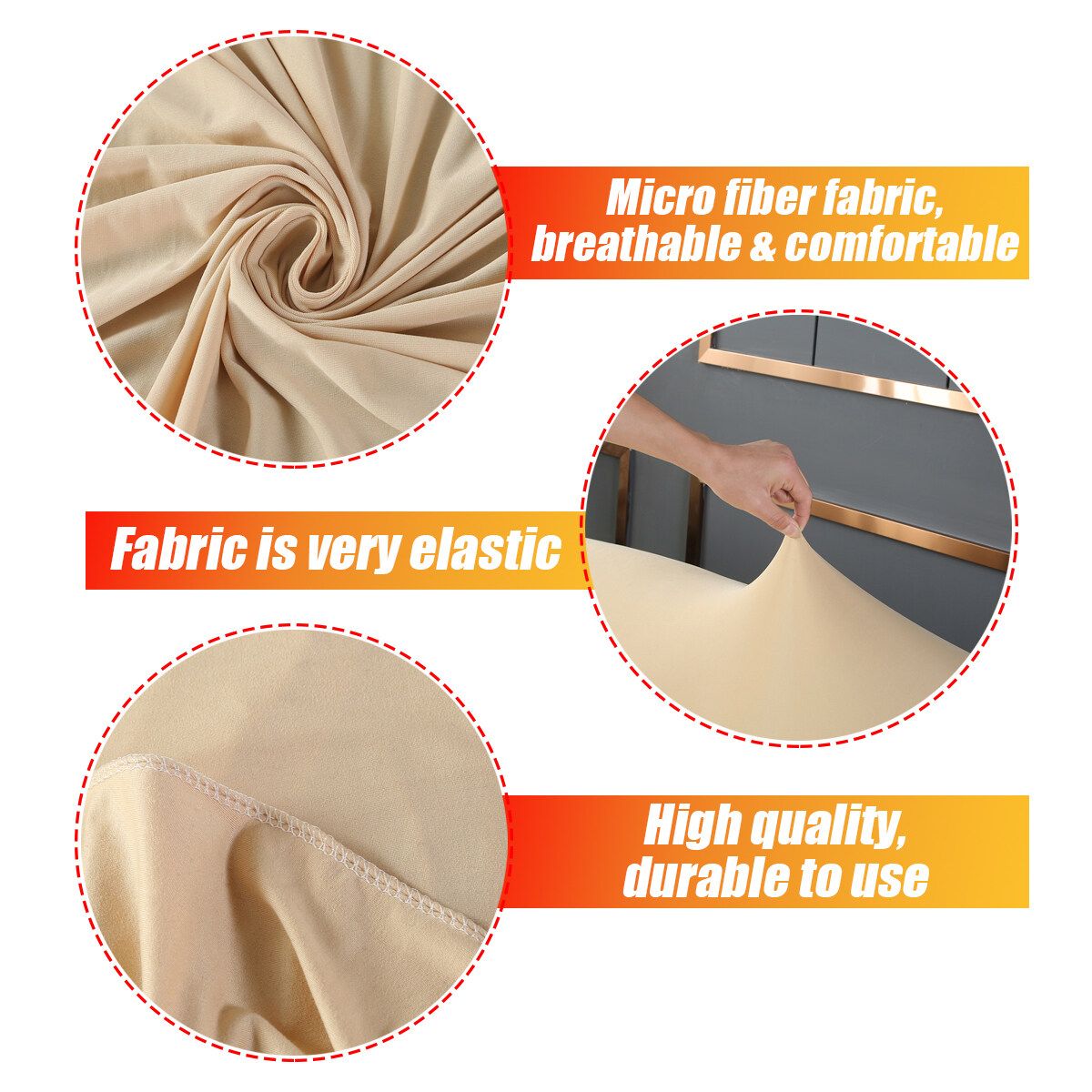 1/2/3 Seats Stretch Sofa Seat Cushion Cover Protector Elastic Washable Removable Black