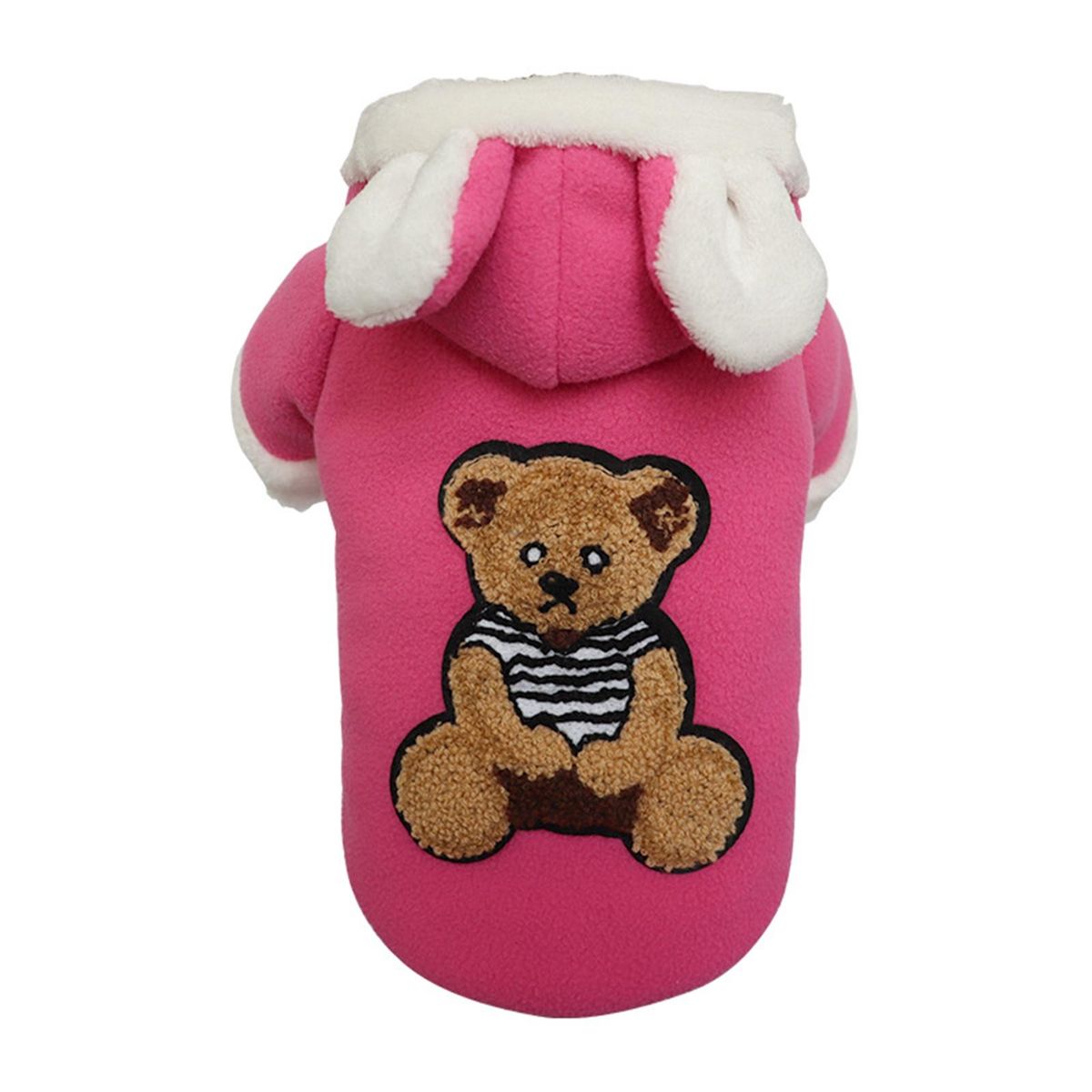 Dog Winter Hoodie Long Sleeves Cat Winter Hoodie Pink