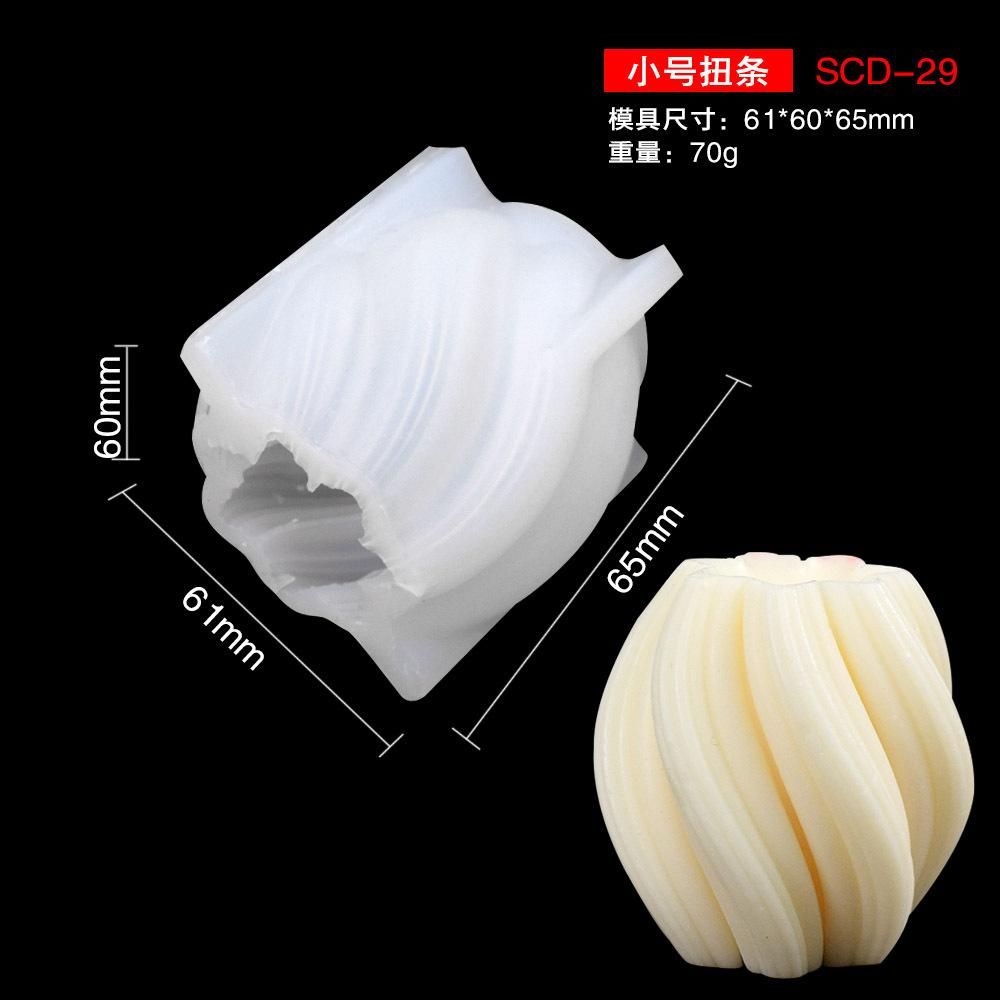 Abstract art 3D mold DIY three-dimensional handmade soap silicone candle mold for girls