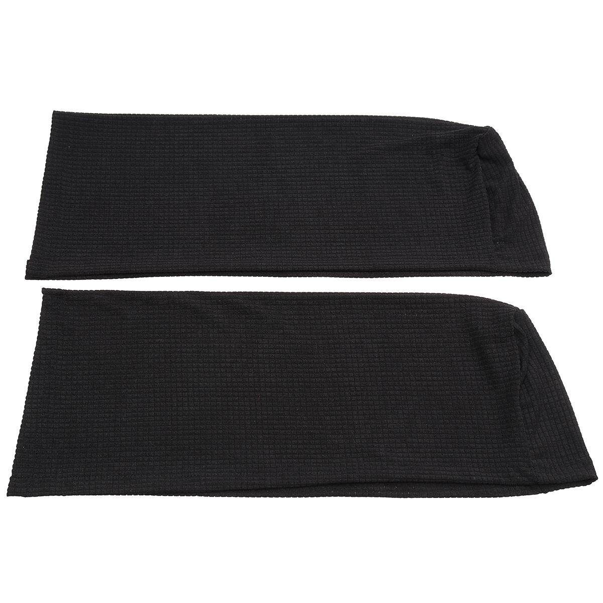 Set Of 2 Premium Furniture Armrest Covers Sofa Couch Chair Arm Protectors Black