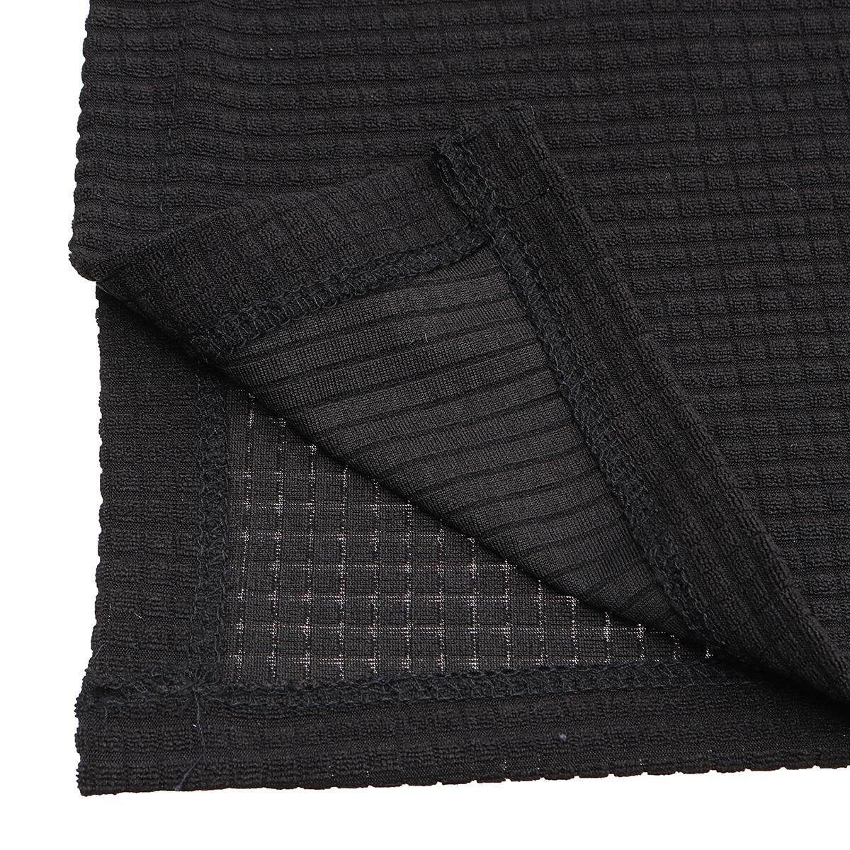Set Of 2 Premium Furniture Armrest Covers Sofa Couch Chair Arm Protectors Black