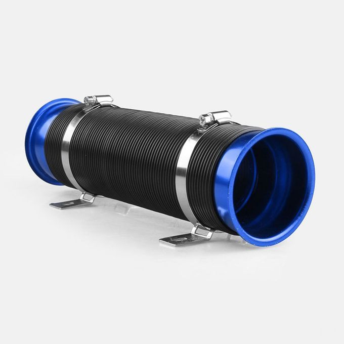 3 Inch Flexible Adjustable Car Air Intake Pipe Turbo Intercooler Inlet Hose-Blue