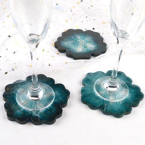 Silicone Tray Mold Set DIY Flower Coaster Mold