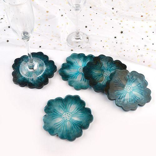 Silicone Tray Mold Set DIY Flower Coaster Mold