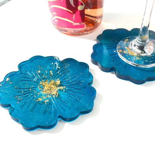 Silicone Tray Mold Set DIY Flower Coaster Mold