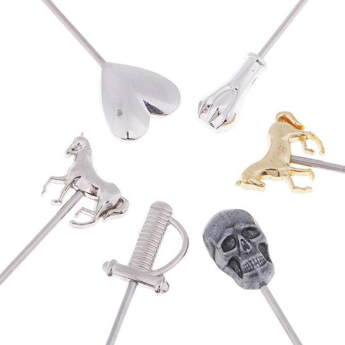 6PCS Stainless Steel Cocktail Party Fruit Fork Wine Signs Cocktail