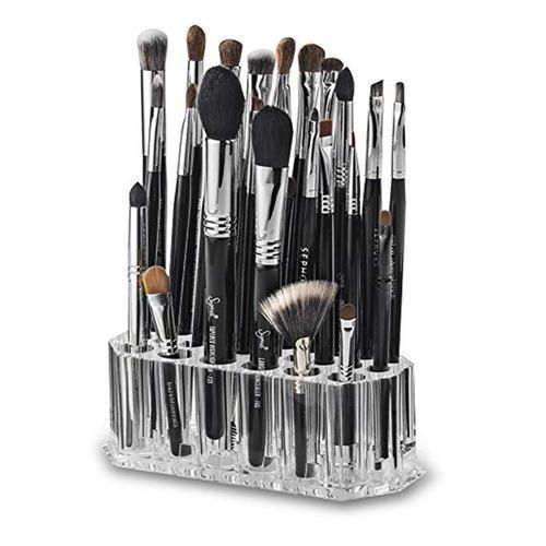 Makeup Brush Storage Box Acrylic Makeup Organizer Eyeliner Pencil Box Transparent Display Stand Pen Holder Makeup Tools