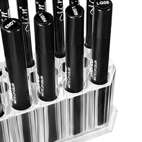 Makeup Brush Storage Box Acrylic Makeup Organizer Eyeliner Pencil Box Transparent Display Stand Pen Holder Makeup Tools