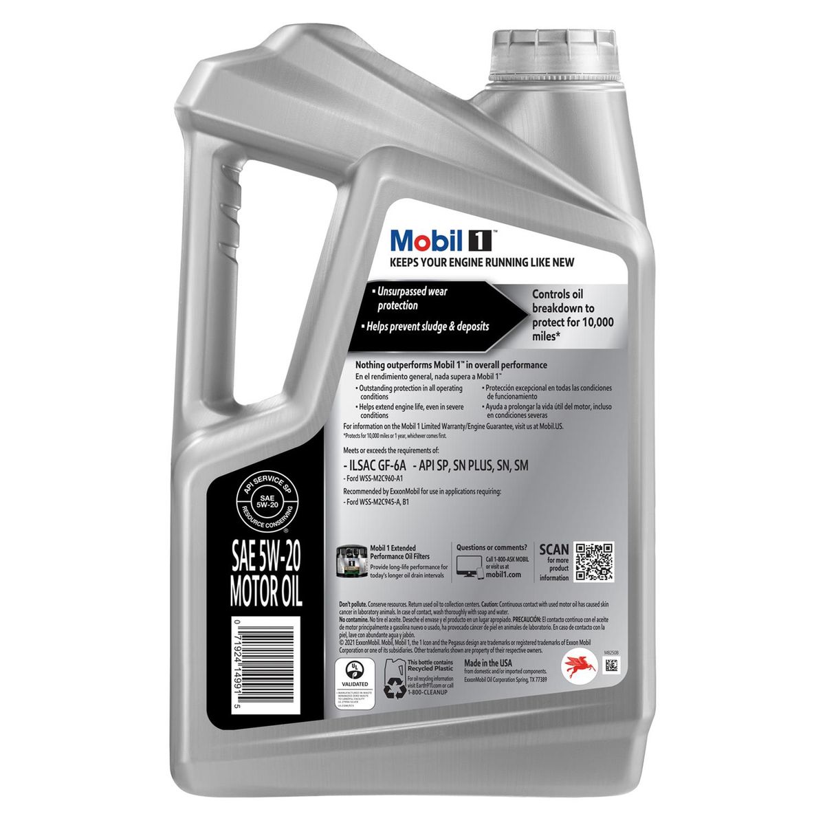 5W-20 America Mobil 1 Fully Synthetic Oil (extended Performance) - 5 Litre