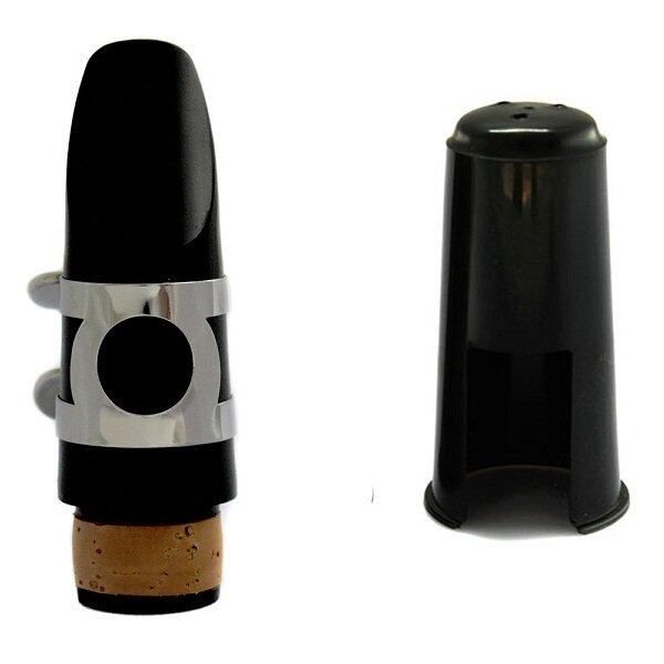 Alto Eb Silver Saxophone Sax Mouthpiece Plastic With Cap Metal Buckle Gold Gold