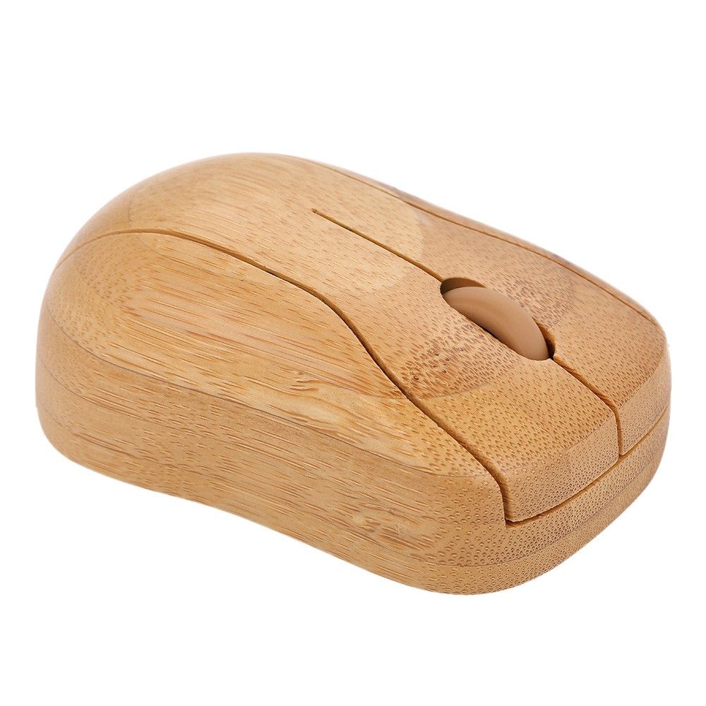 2.4G Wireless Optical Bamboo Mouse 3 Adjustable DPI Computer