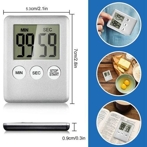 3 Pcs Kitchen Timer Digital Cooking Timer