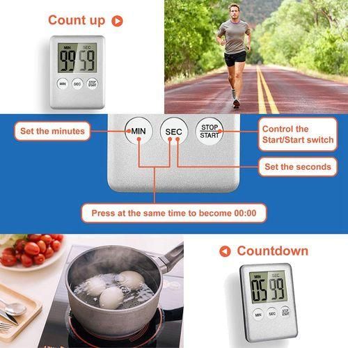 3 Pcs Kitchen Timer Digital Cooking Timer