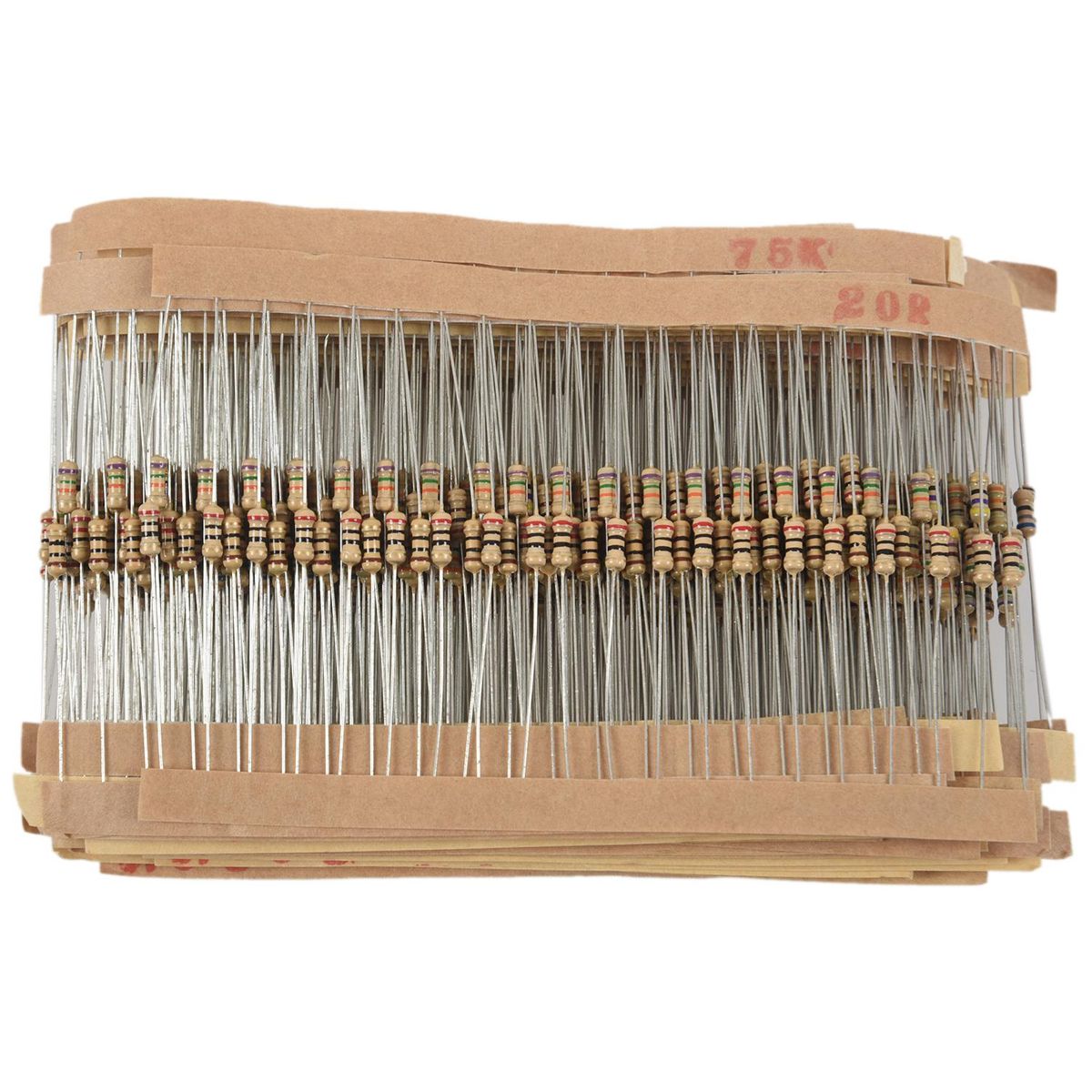 860pcs 1 Ohm-1M Ohm 1/4W Film Resistors Assortment Kit 43