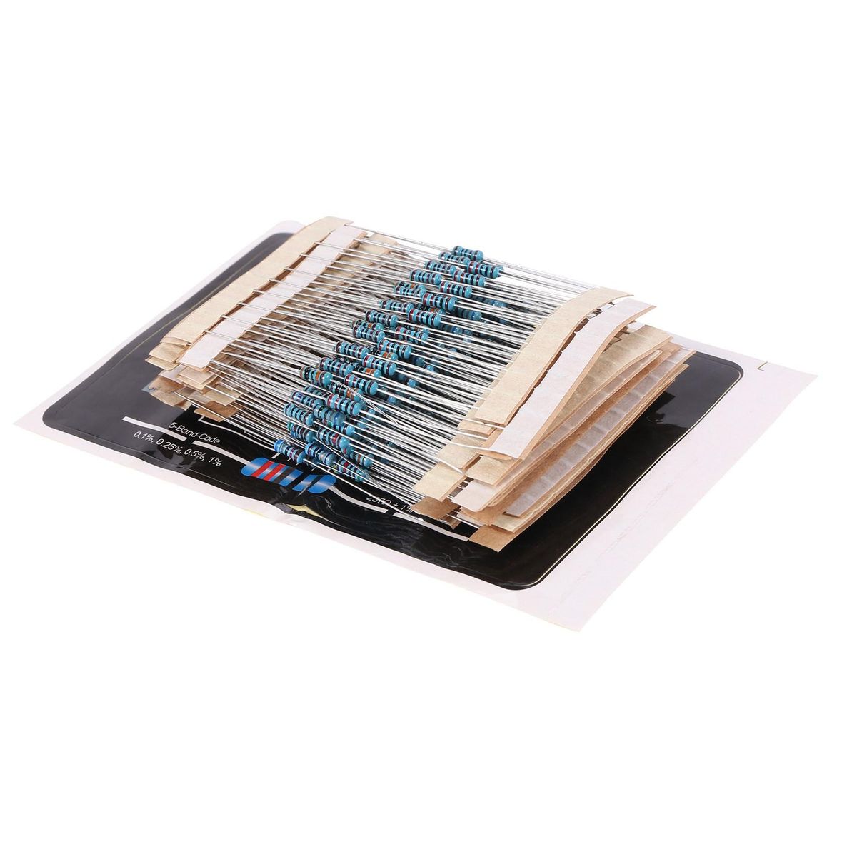 300Pcs 10 -1M Ohm 1/4W Resistance 1% Metal Film Resistor