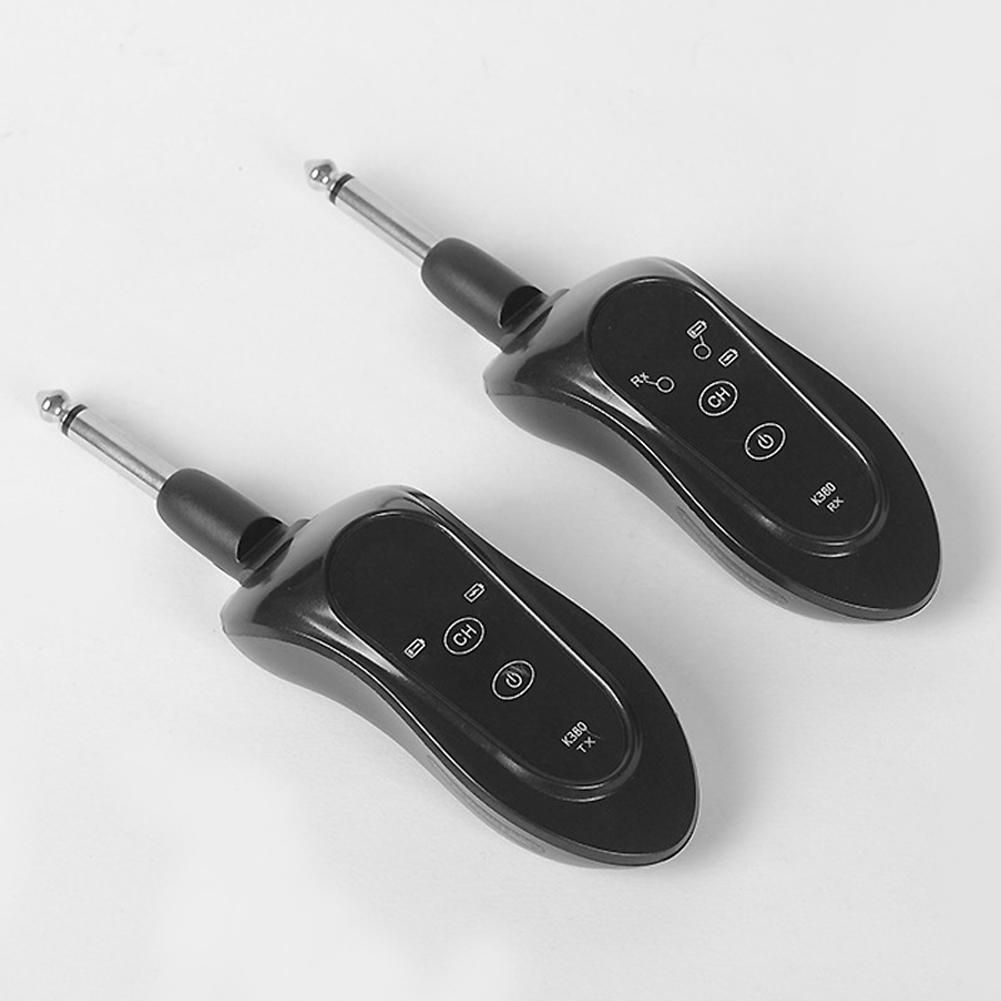 K380Y Wireless Guitar System Rechargeable Guitar Transmitter Receiver Set Electric Guitar Bass Pick Up