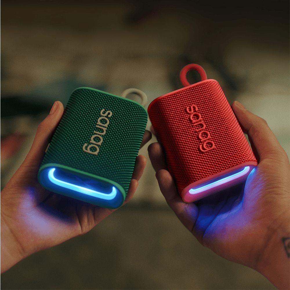 M13S PRO RGB Outdoor Bluetooth Portable Talkable Mini Speaker Red