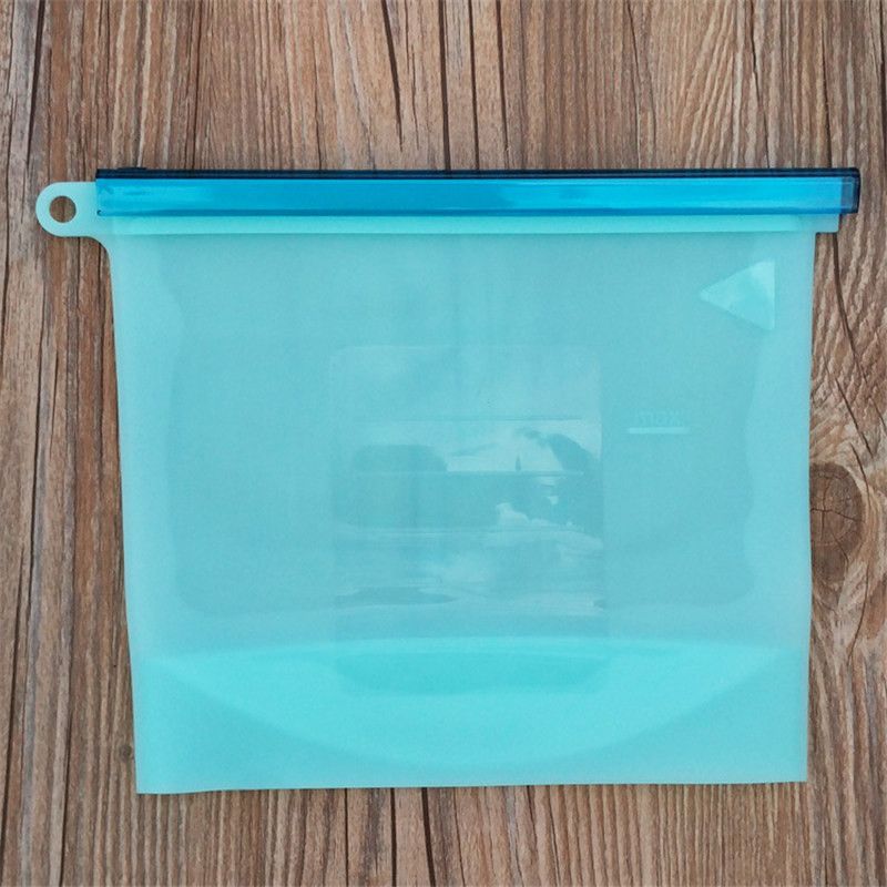 Silicone Food Bag Reusable Refrigerator Bag Kitchen Things Vacuum Sealed Freezer Bag-Type 2
