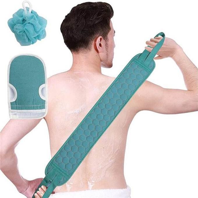 3 Pcs Exfoliating Back Scrubber Set for Men Women Exfoliating Bath body Cleaning