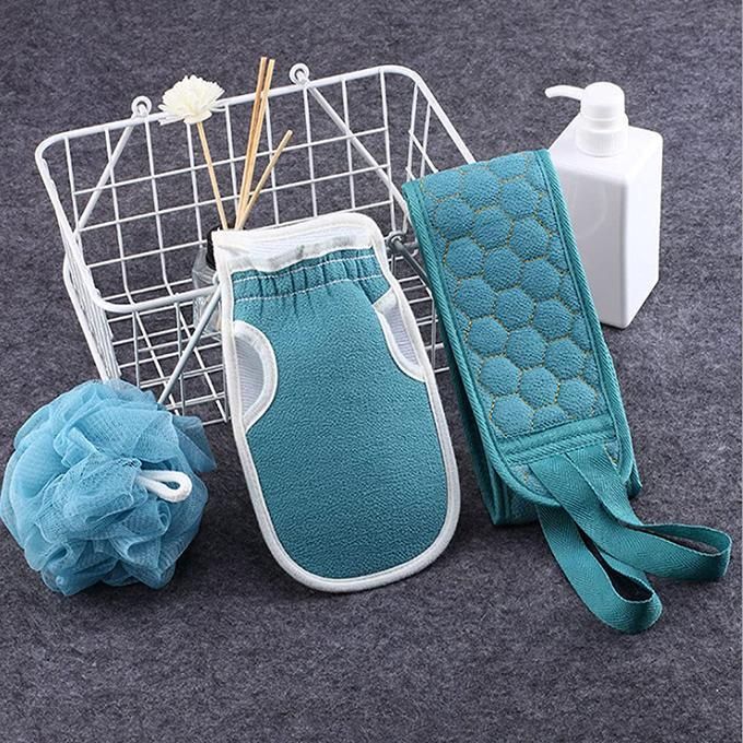 3 Pcs Exfoliating Back Scrubber Set for Men Women Exfoliating Bath body Cleaning