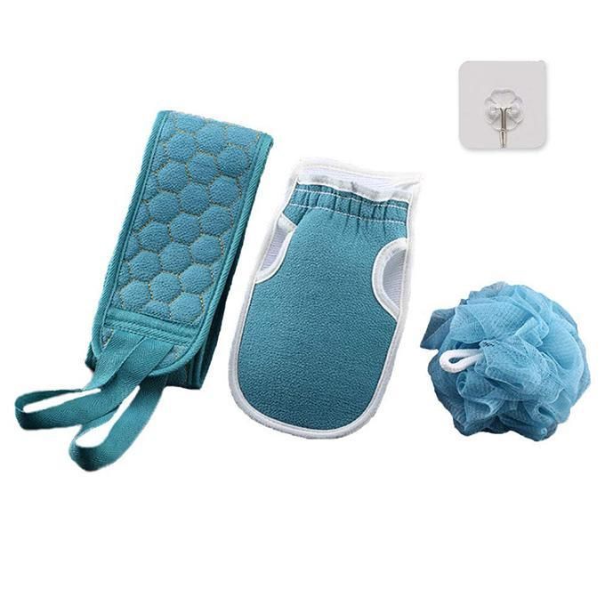 3 Pcs Exfoliating Back Scrubber Set for Men Women Exfoliating Bath body Cleaning
