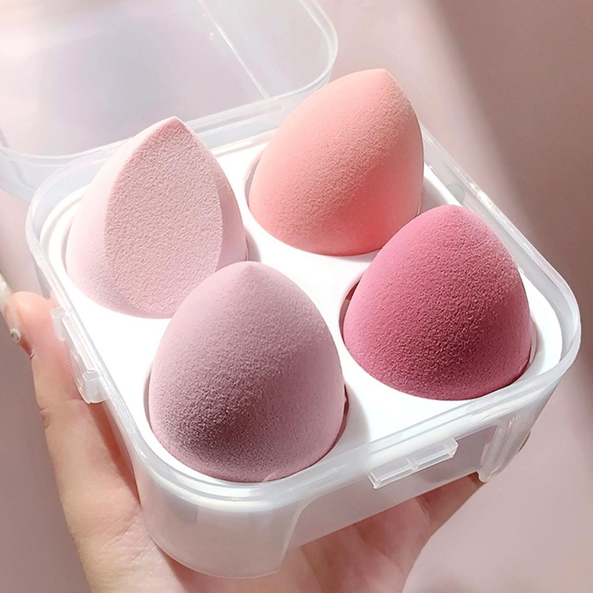 4pcs Beauty Sponge Dry And Wet Sponge Puff Make-Up Tools for Foundation Concealer