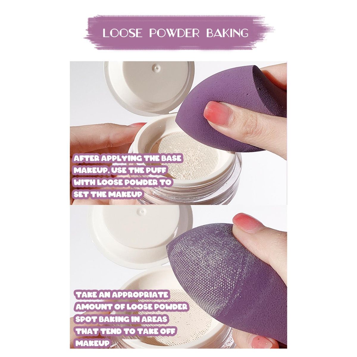 4pcs Beauty Sponge Dry And Wet Sponge Puff Make-Up Tools for Foundation Concealer