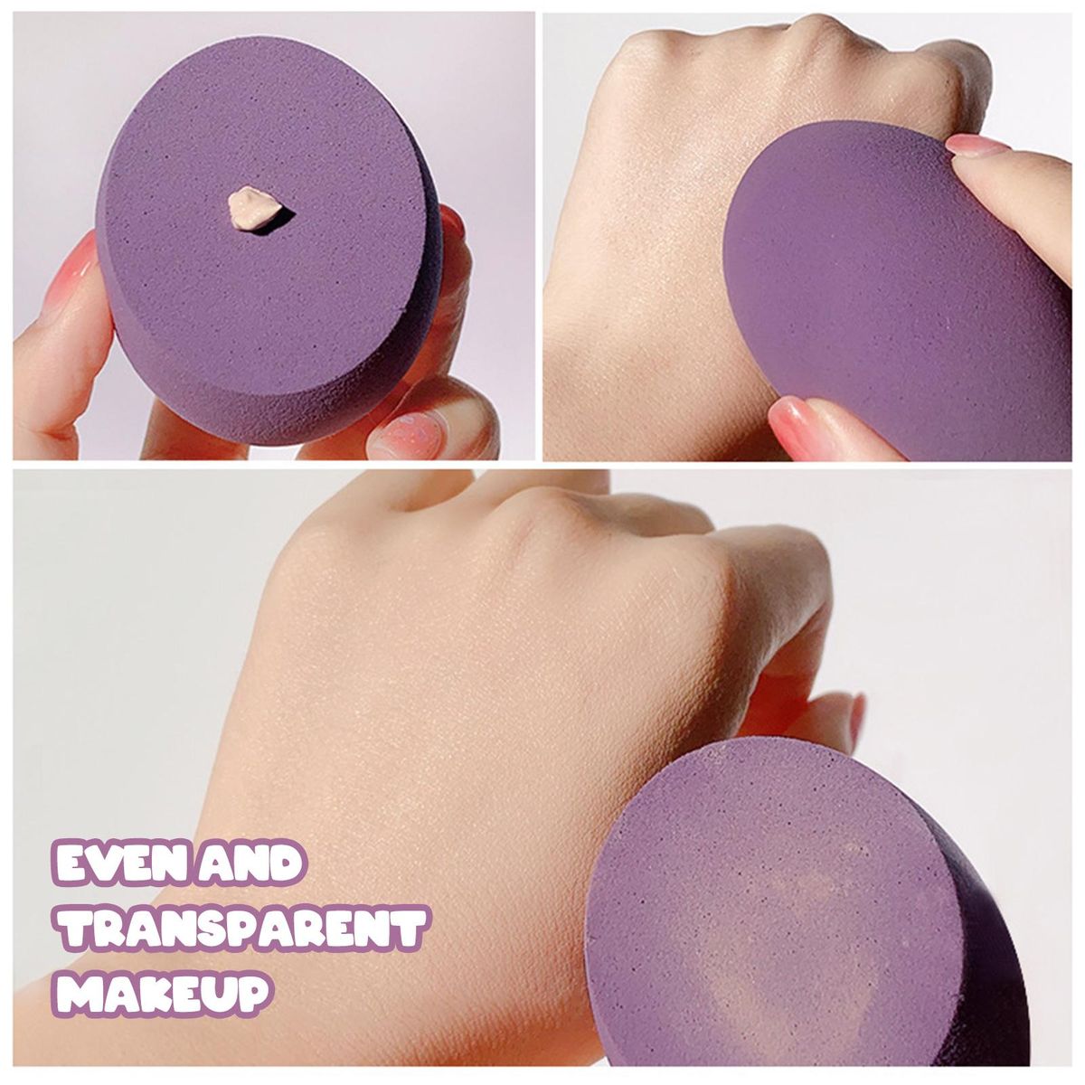 4pcs Beauty Sponge Dry And Wet Sponge Puff Make-Up Tools for Foundation Concealer