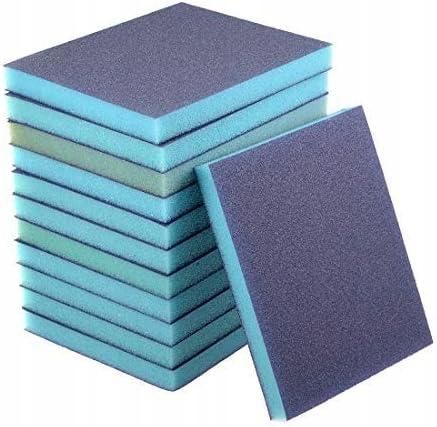 Sanding Sponge Sanding Blocks 100-Grit Coarse Grain Sand Block Pad for Kitchen Metal/Drywall/Wood 12pcs
