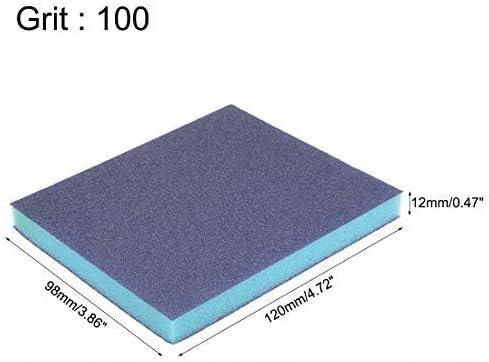 Sanding Sponge Sanding Blocks 100-Grit Coarse Grain Sand Block Pad for Kitchen Metal/Drywall/Wood 12pcs