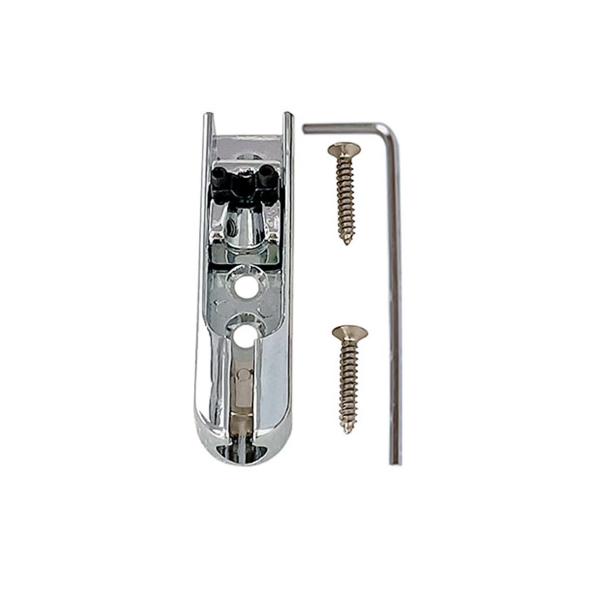 4pcs Bass Guitar Bridge Individual Bass Bridge Guitar Bridge Single Individual Tailpiece Single String Bass Bridge Bass Guitar Saddles Compatible with 4 String Electric Bass Guitar Accessories
