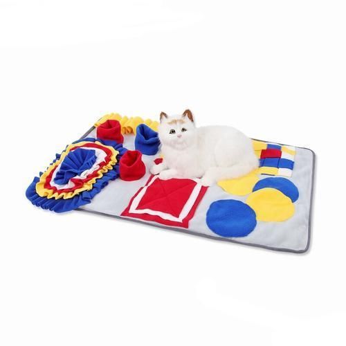 Dog Feeding Mat Pet Dog Snuffle Mat Cat Pet Snuffle Slow Feeding Toy For Snuffling Nose Work Mat IQ Training Interactive Puzzle