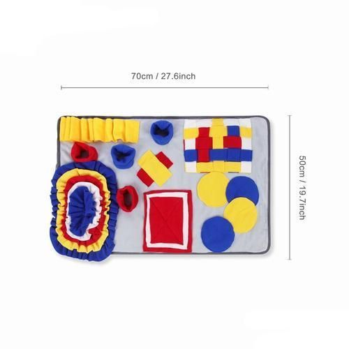 Dog Feeding Mat Pet Dog Snuffle Mat Cat Pet Snuffle Slow Feeding Toy For Snuffling Nose Work Mat IQ Training Interactive Puzzle