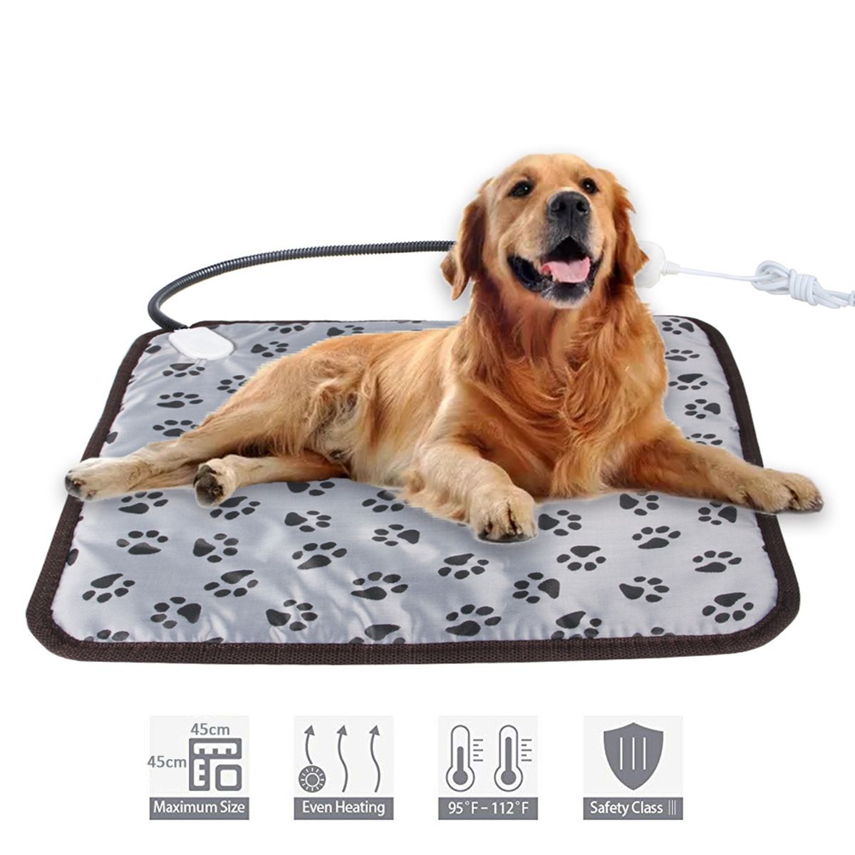 Pet Dog Cat Heating Pad Waterproof Warmer Mat Bed For Dogs