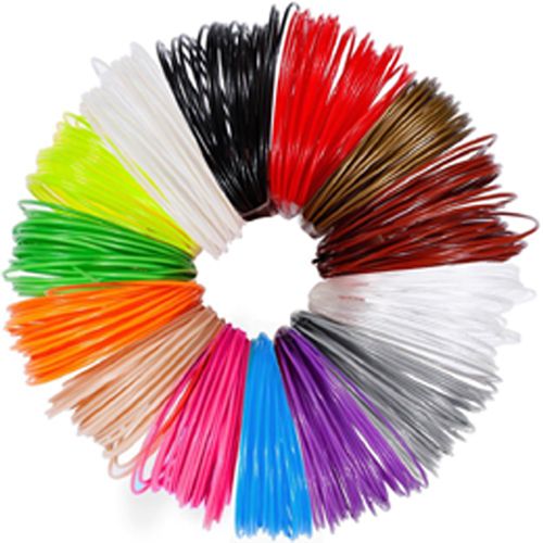 Dikale 3 Meters 6 Color PLA Plastic Wire 1.75mm 3D Printer Materials Threads 3D Pen Filament For 3D Drawing Printer Pen Pencil