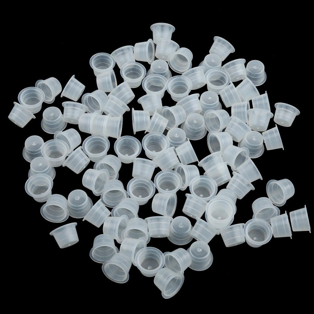 100Pcs Plastic Grommets Nipples Tattoo Machine Needles Supplies